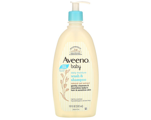 Aveeno Детский шампунь и средство для мытья тела с легким запахом 18 жидких унций (532 мл) Aveeno Детский шампунь и средство для мытья тела с легким запахом 18 жидких унций (532 мл)