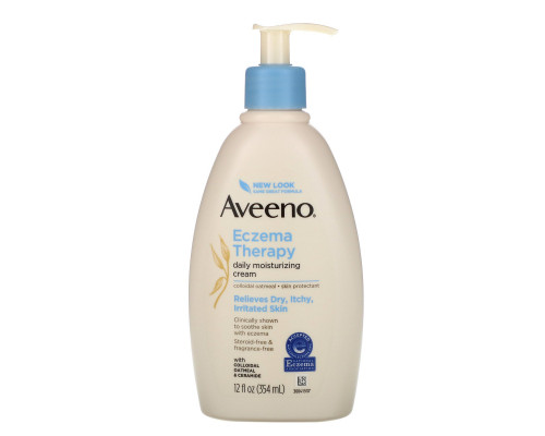 Aveeno, Eczema Therapy, Moisturizing Cream, Fragrance Free, 12 fl oz (354 ml) Aveeno, Eczema Therapy, Moisturizing Cream, Fragrance Free, 12 fl oz (354 ml)