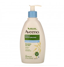 Aveeno, Active Naturals, Daily Moisturizing Lotion, Sheer Hydration, Fragrance Free, 12 fl oz (350 ml)