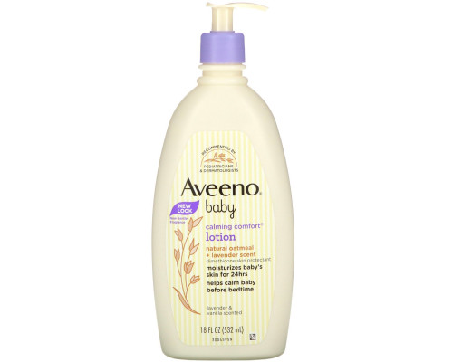 Aveeno, Calming Comfort Lotion, Lavender & Vanilla, 18 fl oz (532 ml) Aveeno, Calming Comfort Lotion, Lavender & Vanilla, 18 fl oz (532 ml)