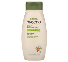 Aveeno, "Природные активные компоненты", увлажняющий гель для душа с йогуртом для ежедневного использования, ванильно-овсяный, 18 жидких унций (532 мл)