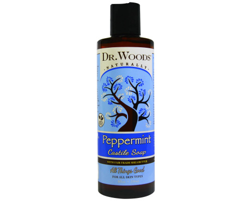 Dr. Woods Shea Vision Кастильское мыло с перечной мятой и органическим маслом ши 8 жидких унций (236 мл) Dr. Woods Shea Vision Кастильское мыло с перечной мятой и органическим маслом ши 8 жидких унций (236 мл)