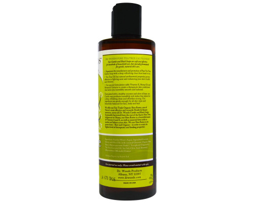 Dr. Woods Shea Vision Кастильское мыло с чистым маслом чайного дерева и органическим маслом ши 8 жидких унций (236 мл) Dr. Woods Shea Vision Кастильское мыло с чистым маслом чайного дерева и органическим маслом ши 8 жидких унций (236 мл)