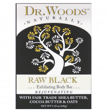 Dr. Woods Shea Butter Soap Raw Black 5.25 oz (149 g)