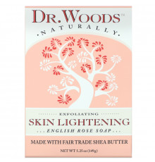 Dr. Woods Английское мыло с ароматом розы эффект осветления кожи 5.25 унций (149 г)