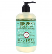 Mrs. Meyers Clean Day Жидкое мыло для рук с ароматом базилика 125 жидких унций (370 мл)
