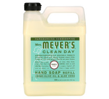 Mrs. Meyers Clean Day Жидкое мыло для рук запах базилик 33 жидких унции (975 мл)