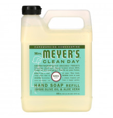 Mrs. Meyers Clean Day Жидкое мыло для рук запах базилик 33 жидких унции (975 мл)