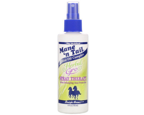 Mane 'n Tail, Herbal Gro, Восстанавливающий спрей, 6 жидких унций (178 мл) Mane 'n Tail, Herbal Gro, Восстанавливающий спрей, 6 жидких унций (178 мл)