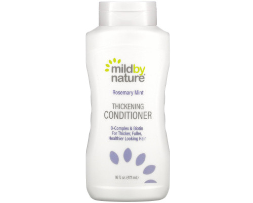 Mild By Nature, Thickening B-Complex + Кондиционер с биотином от Madre Labs, без сульфатов, розмарин и мята, 14 ж. унц. (414 мл) Mild By Nature, Thickening B-Complex + Кондиционер с биотином от Madre Labs, без сульфатов, розмарин и мята, 14 ж. унц. (414 мл)