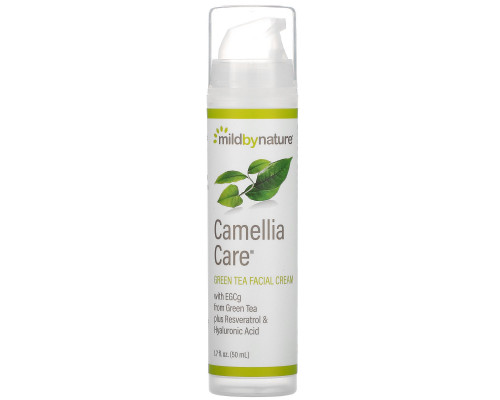 Mild By Nature, Camellia Care, крем для лица с зеленым чаем, 50 мл Mild By Nature, Camellia Care, крем для лица с зеленым чаем, 50 мл