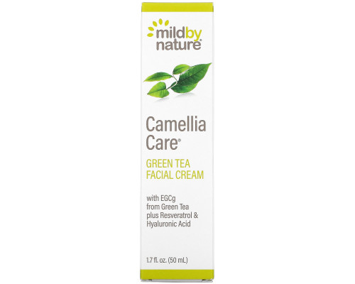 Mild By Nature, Camellia Care, крем для лица с зеленым чаем, 50 мл Mild By Nature, Camellia Care, крем для лица с зеленым чаем, 50 мл