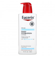Eucerin, Ежедневное увлажнение, Лосьон, без запаха, 16.9 ж. унций (500 мл)