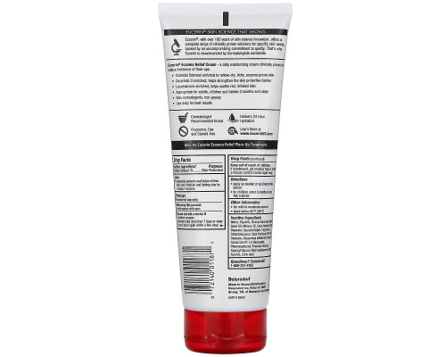 Eucerin, Крем для тела Eczema Relief, подходит для кожи, пораженной экземой, бе отдушек, 8,0 унц. (226 г) Eucerin, Крем для тела Eczema Relief, подходит для кожи, пораженной экземой, бе отдушек, 8,0 унц. (226 г)