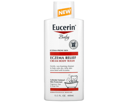 Eucerin, Baby, Eczema Relief, Cream Body Wash, 13.5 fl oz (400 ml) Eucerin, Baby, Eczema Relief, Cream Body Wash, 13.5 fl oz (400 ml)