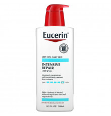 Eucerin, Интенсивное восстановление, Насыщенный лосьон, Без отдушек, 16,9 ж. унц.(500 мл)
