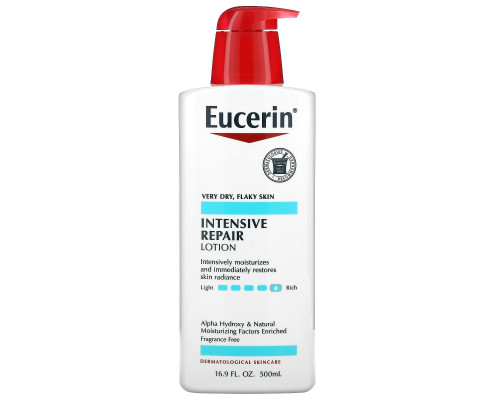 Eucerin, Интенсивное восстановление, Насыщенный лосьон, Без отдушек, 16,9 ж. унц.(500 мл) Eucerin, Интенсивное восстановление, Насыщенный лосьон, Без отдушек, 16,9 ж. унц.(500 мл)