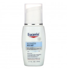 Eucerin, "Избавление от покраснения", ежедневный улучшающий лосьон с SPF 15, без запаха, 1.7 жидких унций (50 мл)