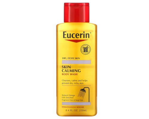 Eucerin, Успокаивающий кожу гель для душа, для сухой и раздраженной кожи, без запаха, 8,4 ж.унц. (250 мл) Eucerin, Успокаивающий кожу гель для душа, для сухой и раздраженной кожи, без запаха, 8,4 ж.унц. (250 мл)