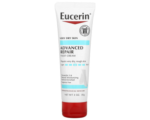 Eucerin, Передовое восстановление, kturrbq по ощущению крем для ног, без отдушки, 3 унции (85 г) Eucerin, Передовое восстановление, kturrbq по ощущению крем для ног, без отдушки, 3 унции (85 г)