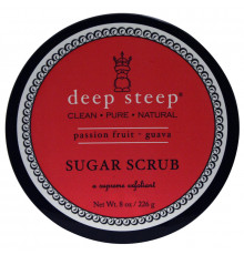 Deep Steep Сахарный скраб маракуйя и гуава 8 унций (226 г)