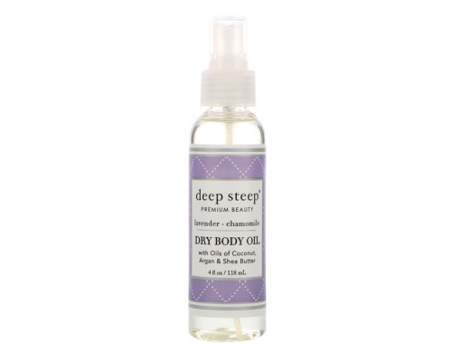 Deep Steep Dry Oil Body Spritzer Lavender Chamomile 4 fl oz (118 ml) Deep Steep Dry Oil Body Spritzer Lavender Chamomile 4 fl oz (118 ml)