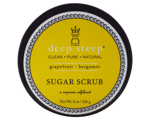 Deep Steep Сахарный скраб грейпфрут и бергамот 8 унций (226 г)
