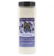 One with Nature Dead Sea Mineral Bath Salts Lavender 32 oz (907 g)