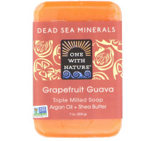 One with Nature Triple Milled Soap Bar Grapefruit Guava 7 oz (200 g)