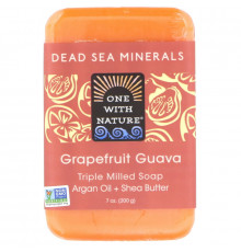 One with Nature Triple Milled Soap Bar Grapefruit Guava 7 oz (200 g)