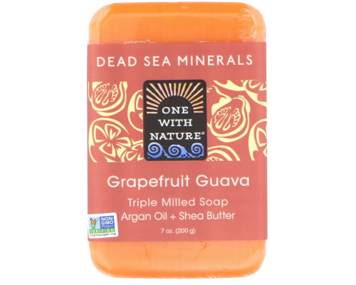 One with Nature Triple Milled Soap Bar Grapefruit Guava 7 oz (200 g) One with Nature Triple Milled Soap Bar Grapefruit Guava 7 oz (200 g)