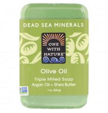 One with Nature Olive Oil Triple Milled Soap Bar 7 oz (200 g)