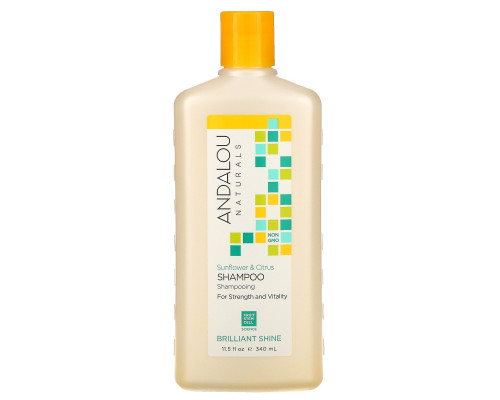 Andalou Naturals Шампунь для усиления блеска волос с подсолнечным маслом и цитрусовыми 115 жидкой унции (340 мл) Andalou Naturals Шампунь для усиления блеска волос с подсолнечным маслом и цитрусовыми 115 жидкой унции (340 мл)