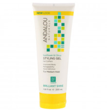 Andalou Naturals Sunflower & Citrus Medium Hold Styling Gel 6.8 fl oz (200 ml)