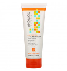 Andalou Naturals Argan & Sweet Orange Smooth Hold Styling Cream 6.8 fl oz (200 ml)