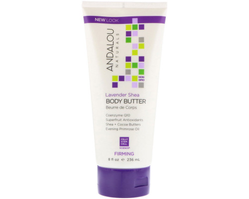 Andalou Naturals Lavender Shea Firming Body Butter 8 fl oz (236 ml) Andalou Naturals Lavender Shea Firming Body Butter 8 fl oz (236 ml)