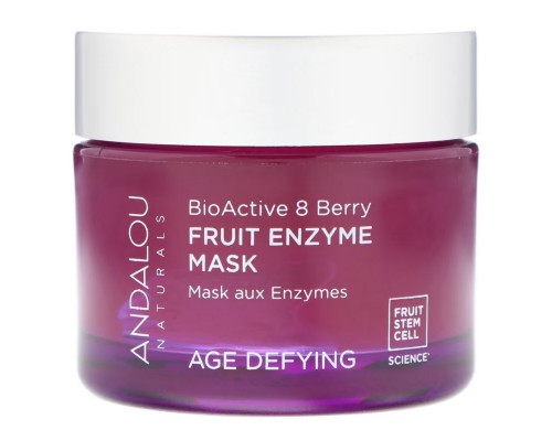 Andalou Naturals Фруктовая ферментная маска биоактивный комплекс 8 ягод антивозрастная 17 унции (50 г) Andalou Naturals Фруктовая ферментная маска биоактивный комплекс 8 ягод антивозрастная 17 унции (50 г)