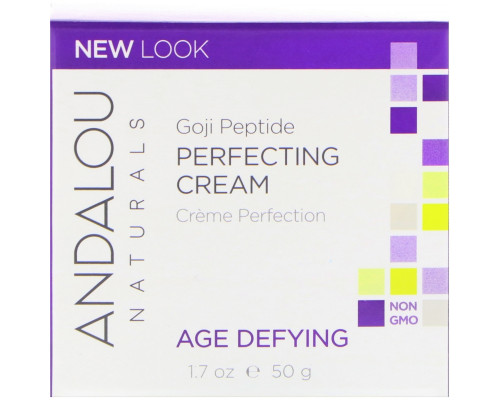 Andalou Naturals Выравнивающий крем с супер годжи и пептидами, антиоксидантный крем для омоложения кожи лица, 17 жидкой унции (50 мл) Andalou Naturals Выравнивающий крем с супер годжи и пептидами, антиоксидантный крем для омоложения кожи лица, 17 жидкой унции (50 мл)