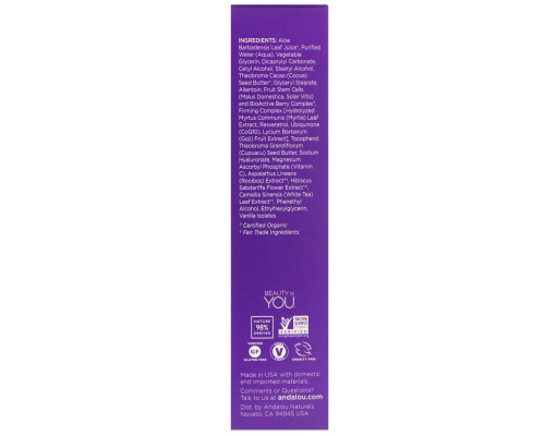 Andalou Naturals Средство для заполнения морщин, для омоложения и питания кожи лица, 0.6 жидкой унции (18 мл) Andalou Naturals Средство для заполнения морщин, для омоложения и питания кожи лица, 0.6 жидкой унции (18 мл)