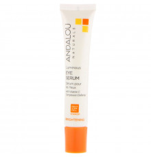 Andalou Naturals Luminous Eye Serum Сыворотка для век, для осветления и омоложения кожи,6 унций (18 мл)