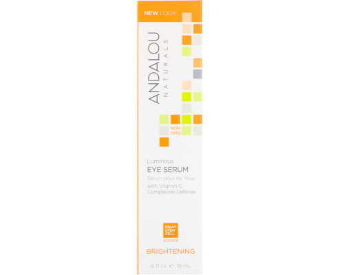 Andalou Naturals Luminous Eye Serum Сыворотка для век, для осветления и омоложения кожи,6 унций (18 мл) Andalou Naturals Luminous Eye Serum Сыворотка для век, для осветления и омоложения кожи,6 унций (18 мл)
