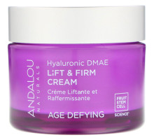 Andalou Naturals, лифтинг-крем, гиалуроновая ДМАЭ, для сохранения молодости кожи лица, 17 унции (50 мл)
