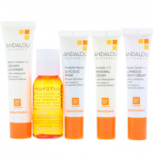Andalou Naturals Get Started Brightening Skin Care Essentials 5 Piece Kit
