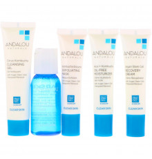 Andalou Naturals Get Started Clarifying Основы ухода за кожей, для питания и увлажнения кожи лица, Набор из 5 штук