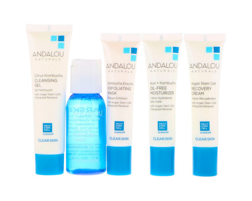 Andalou Naturals Get Started Clarifying Основы ухода за кожей, для питания и увлажнения кожи лица, Набор из 5 штук Andalou Naturals Get Started Clarifying Основы ухода за кожей, для питания и увлажнения кожи лица, Набор из 5 штук