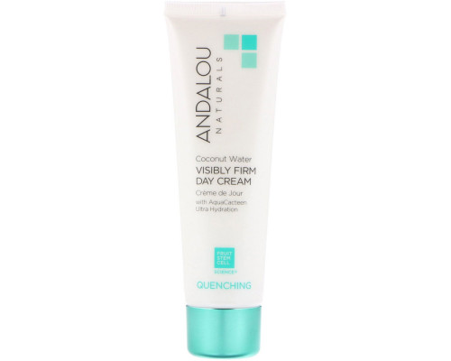 Andalou Naturals, Кокосовая вода, укрепляющий дневной крем, Quenching, 1,7 ж. унц. (50 г) Andalou Naturals, Кокосовая вода, укрепляющий дневной крем, Quenching, 1,7 ж. унц. (50 г)