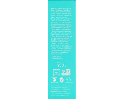Andalou Naturals, Кокосовая вода, укрепляющий дневной крем, Quenching, 1,7 ж. унц. (50 г) Andalou Naturals, Кокосовая вода, укрепляющий дневной крем, Quenching, 1,7 ж. унц. (50 г)