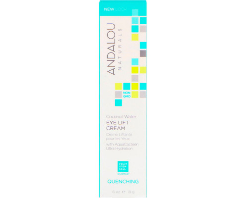 Andalou Naturals, Подтягивающий крем для глаз с кокосовой водой, Quenching, 0,60 ж. унц. (18 г) Andalou Naturals, Подтягивающий крем для глаз с кокосовой водой, Quenching, 0,60 ж. унц. (18 г)