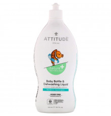 ATTITUDE, Little Ones, Baby Bottle & Dishwashing Liquid, Pear Nectar, 23.7 fl oz (700 ml)