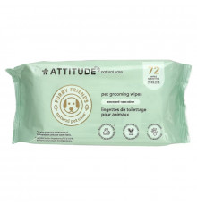 ATTITUDE, Салфетки для ухода за домашними животными, без запаха, 72 салфетки